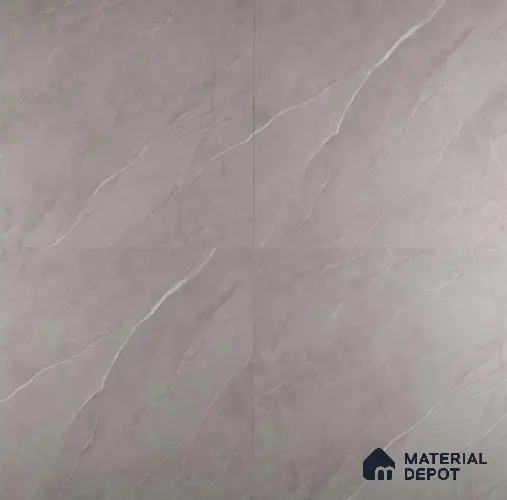 PVC Vinyl Floor Armani Grey Crystal Finish Vinyl Luxe VF 00133 | 2 ft x 2 ft x 2 mm | Wear Layer: 0.20 mm | UV Coating | Waterproof | Suitable for Flooring, Living Room, Bedroom