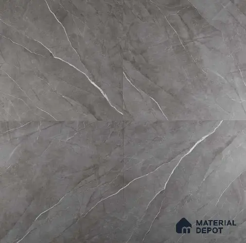 PVC Vinyl Floor Armani Nero Crystal Finish Vinyl Luxe VF 00134 | 2 ft x 2 ft x 2 mm | Wear Layer: 0.20 mm | UV Coating | Waterproof | Suitable for Flooring, Living Room, Bedroom