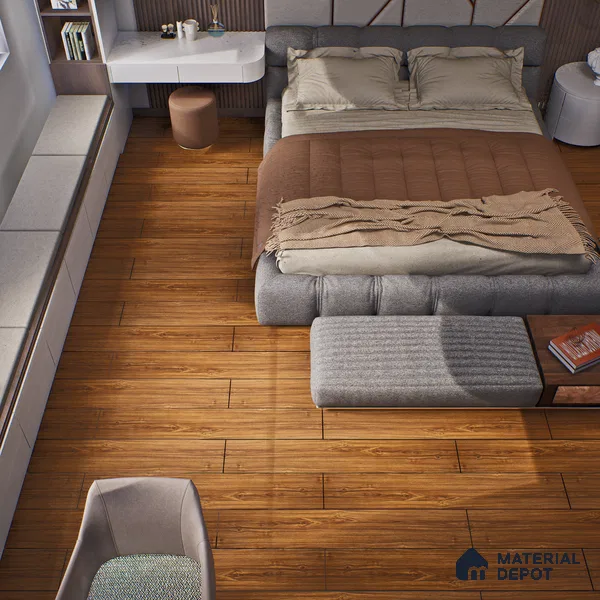 HDF Laminate Wood Floor Crystal Finish Aristo LF 00242 | 4 ft x 8 inch x 8 mm | AC4 Grade | Arc Click With Wax Coating | Paper Joint Groove | Suitable for Flooring, Living Room, Bedroom