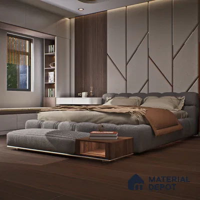 HDF Laminate Wood Floor Crystal Finish Aristo LF 00243 | 4 ft x 8 inch x 8 mm | AC4 Grade | Arc Click With Wax Coating | Paper Joint Groove | Suitable for Flooring, Living Room, Bedroom