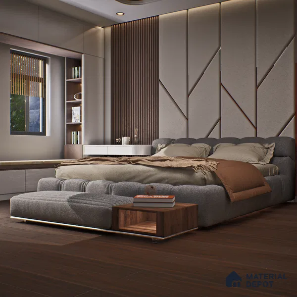 HDF Laminate Wood Floor Crystal Finish Aristo LF 00243 | 4 ft x 8 inch x 8 mm | AC4 Grade | Arc Click With Wax Coating | Paper Joint Groove | Suitable for Flooring, Living Room, Bedroom