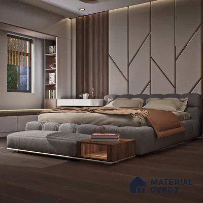 HDF Laminate Wood Floor Crystal Finish Aristo LF 00257 | 4 ft x 8 inch x 8 mm | AC4 Grade | Arc Click With Wax Coating | Paper Joint Groove | Suitable for Flooring, Living Room, Bedroom