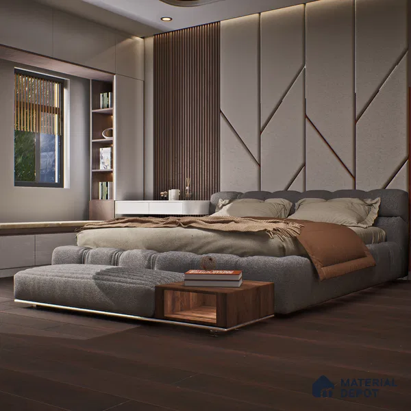 HDF Laminate Wood Floor Crystal Finish Aristo LF 00257 | 4 ft x 8 inch x 8 mm | AC4 Grade | Arc Click With Wax Coating | Paper Joint Groove | Suitable for Flooring, Living Room, Bedroom