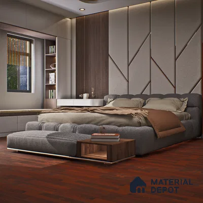 HDF Laminate Wood Floor Crystal Finish Aristo LF 00255 | 4 ft x 8 inch x 8 mm | AC4 Grade | Arc Click With Wax Coating | Paper Joint Groove | Suitable for Flooring, Living Room, Bedroom