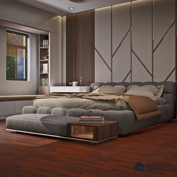 HDF Laminate Wood Floor Crystal Finish Aristo LF 00255 | 4 ft x 8 inch x 8 mm | AC4 Grade | Arc Click With Wax Coating | Paper Joint Groove | Suitable for Flooring, Living Room, Bedroom