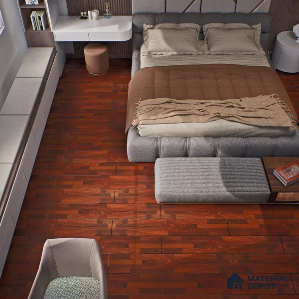 HDF Laminate Wood Floor Crystal Finish Aristo LF 00255 | 4 ft x 8 inch x 8 mm | AC4 Grade | Arc Click With Wax Coating | Paper Joint Groove | Suitable for Flooring, Living Room, Bedroom