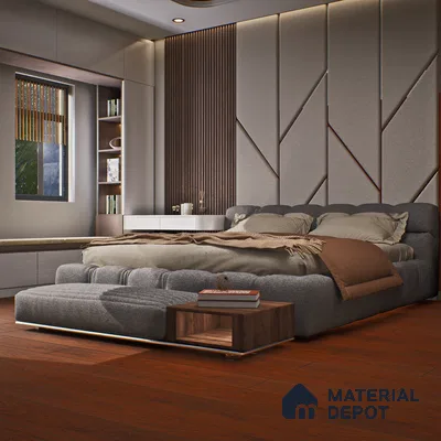 HDF Laminate Wood Floor Crystal Finish Aristo LF 00259 | 4 ft x 8 inch x 8 mm | AC4 Grade | Arc Click With Wax Coating | Paper Joint Groove | Suitable for Flooring, Living Room, Bedroom