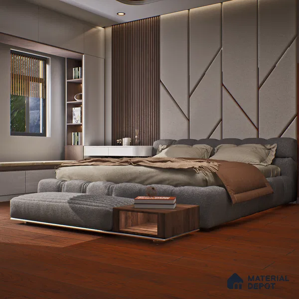 HDF Laminate Wood Floor Crystal Finish Aristo LF 00259 | 4 ft x 8 inch x 8 mm | AC4 Grade | Arc Click With Wax Coating | Paper Joint Groove | Suitable for Flooring, Living Room, Bedroom