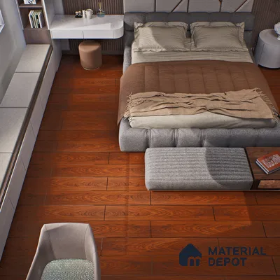 HDF Laminate Wood Floor Crystal Finish Aristo LF 00259 | 4 ft x 8 inch x 8 mm | AC4 Grade | Arc Click With Wax Coating | Paper Joint Groove | Suitable for Flooring, Living Room, Bedroom