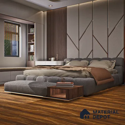 HDF Laminate Wood Floor Crystal Finish Aristo LF 00249 | 4 ft x 8 inch x 8 mm | AC4 Grade | Arc Click With Wax Coating | Paper Joint Groove | Suitable for Flooring, Living Room, Bedroom