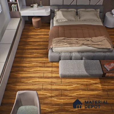 HDF Laminate Wood Floor Crystal Finish Aristo LF 00249 | 4 ft x 8 inch x 8 mm | AC4 Grade | Arc Click With Wax Coating | Paper Joint Groove | Suitable for Flooring, Living Room, Bedroom