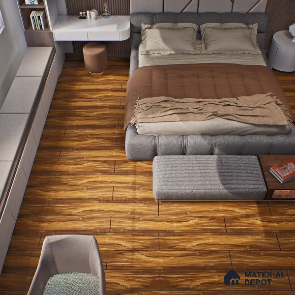 HDF Laminate Wood Floor Crystal Finish Aristo LF 00249 | 4 ft x 8 inch x 8 mm | AC4 Grade | Arc Click With Wax Coating | Paper Joint Groove | Suitable for Flooring, Living Room, Bedroom