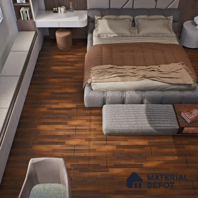 HDF Laminate Wood Floor Crystal Finish Aristo LF 00245 | 4 ft x 8 inch x 8 mm | AC4 Grade | Arc Click With Wax Coating | Paper Joint Groove | Suitable for Flooring, Living Room, Bedroom