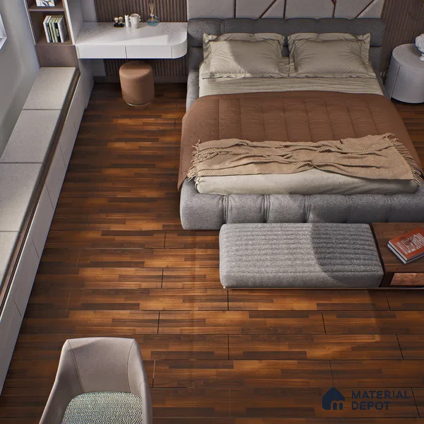 HDF Laminate Wood Floor Crystal Finish Aristo LF 00245 | 4 ft x 8 inch x 8 mm | AC4 Grade | Arc Click With Wax Coating | Paper Joint Groove | Suitable for Flooring, Living Room, Bedroom