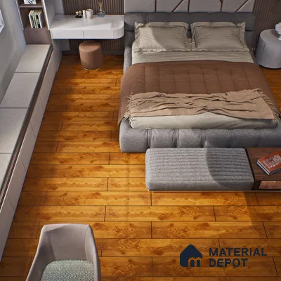 HDF Laminate Wood Floor Crystal Finish Aristo LF 00260 | 4 ft x 8 inch x 8 mm | AC4 Grade | Arc Click With Wax Coating | Paper Joint Groove | Suitable for Flooring, Living Room, Bedroom