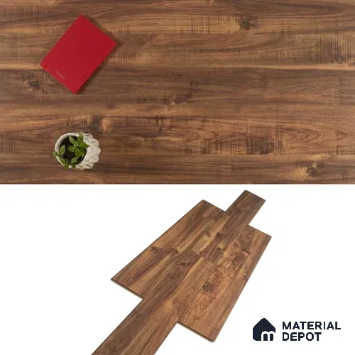 HDF Laminate Wood Floor Crystal Finish Aristo Premium LF 00247 | 4 ft x 7.7 inch x 8 mm | AC4 Grade | Wax Coated Lock | Original Unilin Locking | Suitable for Flooring, Living Room, Bedroom