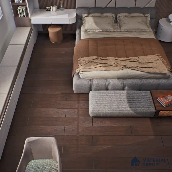 HDF Laminate Wood Floor Crystal Finish Aristo Premium LF 00250 | 4 ft x 7.7 inch x 8 mm | AC4 Grade | Wax Coated Lock | Original Unilin Locking | Suitable for Flooring, Living Room, Bedroom