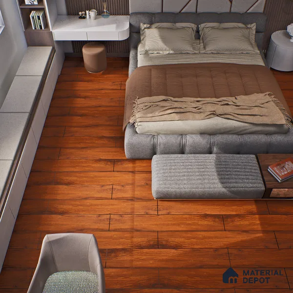 HDF Laminate Wood Floor Crystal Finish Aristo Premium LF 00252 | 4 ft x 7.7 inch x 8 mm | AC4 Grade | Wax Coated Lock | Original Unilin Locking | Suitable for Flooring, Living Room, Bedroom