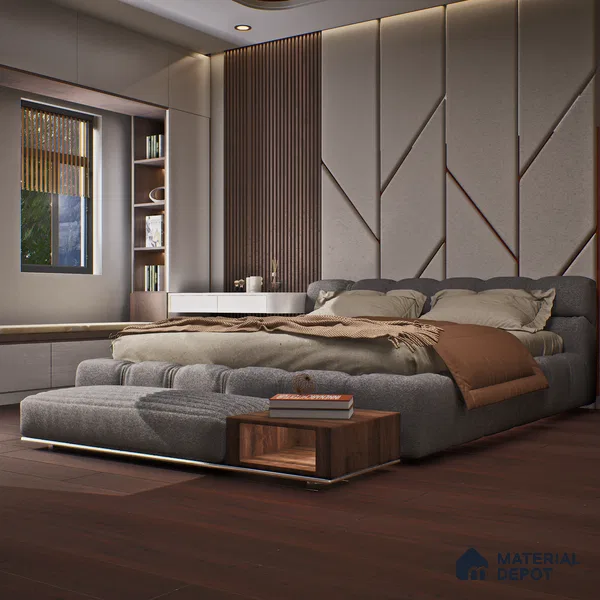 HDF Laminate Wood Floor Crystal Finish Aristo Premium LF 00244 | 4 ft x 7.7 inch x 8 mm | AC4 Grade | Wax Coated Lock | Original Unilin Locking | Suitable for Flooring, Living Room, Bedroom