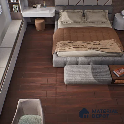HDF Laminate Wood Floor Crystal Finish Aristo Premium LF 00244 | 4 ft x 7.7 inch x 8 mm | AC4 Grade | Wax Coated Lock | Original Unilin Locking | Suitable for Flooring, Living Room, Bedroom