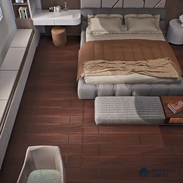 HDF Laminate Wood Floor Crystal Finish Aristo Premium LF 00244 | 4 ft x 7.7 inch x 8 mm | AC4 Grade | Wax Coated Lock | Original Unilin Locking | Suitable for Flooring, Living Room, Bedroom