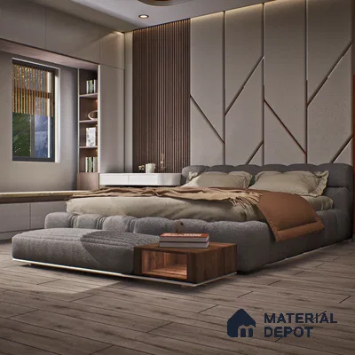 HDF Laminate Wood Floor Crystal Finish Aristo Premium LF 00246 | 4 ft x 7.7 inch x 8 mm | AC4 Grade | Wax Coated Lock | Original Unilin Locking | Suitable for Flooring, Living Room, Bedroom
