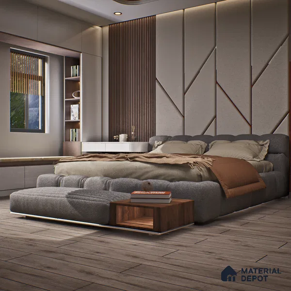 HDF Laminate Wood Floor Crystal Finish Aristo Premium LF 00246 | 4 ft x 7.7 inch x 8 mm | AC4 Grade | Wax Coated Lock | Original Unilin Locking | Suitable for Flooring, Living Room, Bedroom
