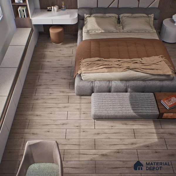 HDF Laminate Wood Floor Crystal Finish Aristo Premium LF 00246 | 4 ft x 7.7 inch x 8 mm | AC4 Grade | Wax Coated Lock | Original Unilin Locking | Suitable for Flooring, Living Room, Bedroom