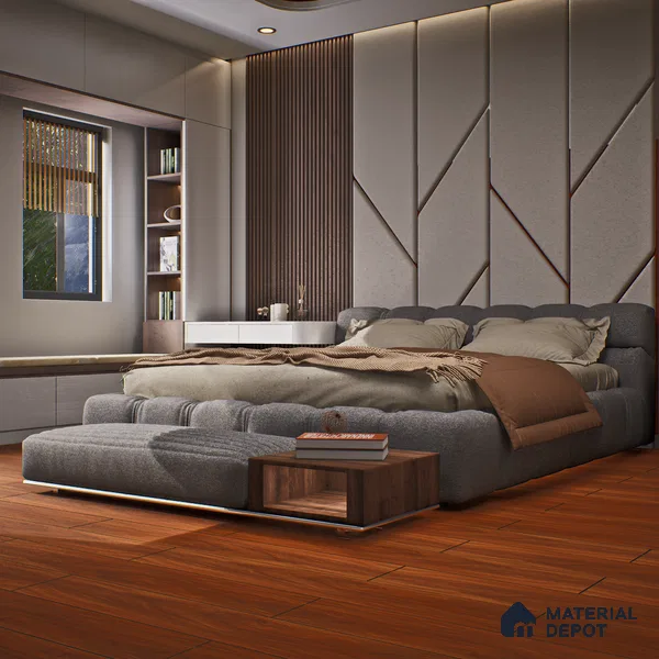 HDF Laminate Wood Floor Crystal Finish Aristo Premium LF 00251 | 4 ft x 7.7 inch x 8 mm | AC4 Grade | Wax Coated Lock | Original Unilin Locking | Suitable for Flooring, Living Room, Bedroom