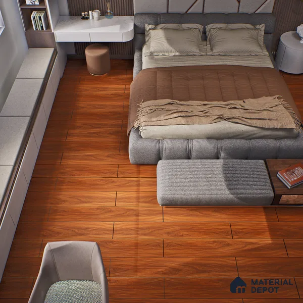 HDF Laminate Wood Floor Crystal Finish Aristo Premium LF 00251 | 4 ft x 7.7 inch x 8 mm | AC4 Grade | Wax Coated Lock | Original Unilin Locking | Suitable for Flooring, Living Room, Bedroom