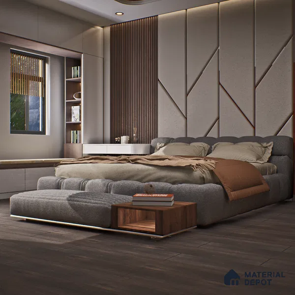 HDF Laminate Wood Floor Crystal Finish Aristo Premium LF 00253 | 4 ft x 7.7 inch x 8 mm | AC4 Grade | Wax Coated Lock | Original Unilin Locking | Suitable for Flooring, Living Room, Bedroom
