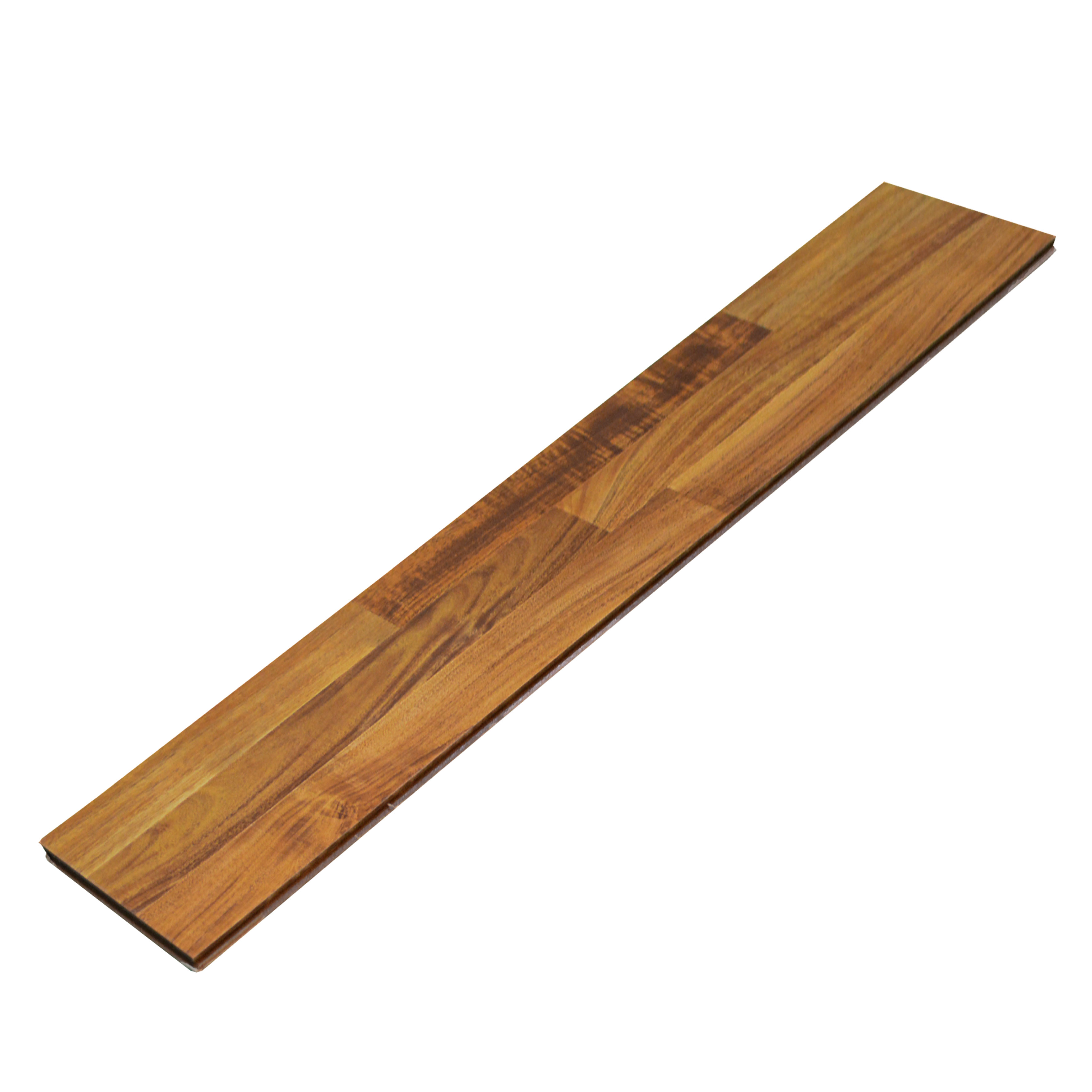HDF Laminate Wood Floor Glossy Finish Gleam LF 00262 | 4 ft x 8 inch x 8 mm | AC4 Grade | Arc Click With Wax Coating | U Groove | Suitable for Flooring, Living Room, Bedroom
