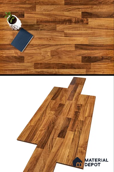 HDF Laminate Wood Floor Glossy Finish Gleam LF 00261 | 4 ft x 8 inch x 8 mm | AC4 Grade | Arc Click With Wax Coating | U Groove | Suitable for Flooring, Living Room, Bedroom