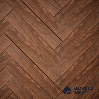 HDF Laminate Wood Floor Embossed Finish Herringbone LF 00294 | 2 ft x 4 inch x 8 mm | AC4 Grade | Type A | Single Click Lock | U Groove | Suitable for Flooring, Living Room, Bedroom