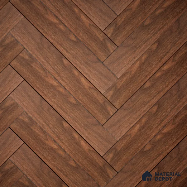 HDF Laminate Wood Floor Embossed Finish Herringbone LF 00294 | 2 ft x 4 inch x 8 mm | AC4 Grade | Type A | Single Click Lock | U Groove | Suitable for Flooring, Living Room, Bedroom