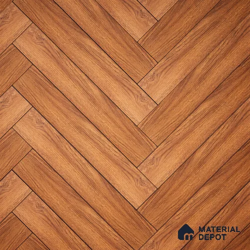 HDF Laminate Wood Floor Embossed Finish Herringbone LF 00295 | 2 ft x 4 inch x 8 mm | AC4 Grade | Type A | Single Click Lock | U Groove | Suitable for Flooring, Living Room, Bedroom