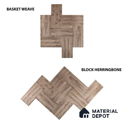 HDF Laminate Wood Floor Embossed Finish Herringbone LF 00296 | 2 ft x 4 inch x 8 mm | AC4 Grade | Type A | Single Click Lock | U Groove | Suitable for Flooring, Living Room, Bedroom