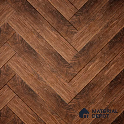 HDF Laminate Wood Floor Embossed Finish Herringbone LF 00297 | 2 ft x 4 inch x 8 mm | AC4 Grade | Type A | Single Click Lock | U Groove | Suitable for Flooring, Living Room, Bedroom