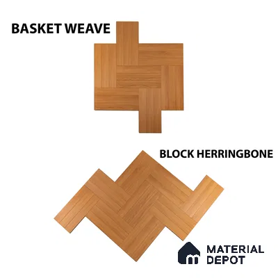 HDF Laminate Wood Floor Embossed Finish Herringbone LF 00298 | 2 ft x 4 inch x 8 mm | AC4 Grade | Type A | Single Click Lock | U Groove | Suitable for Flooring, Living Room, Bedroom