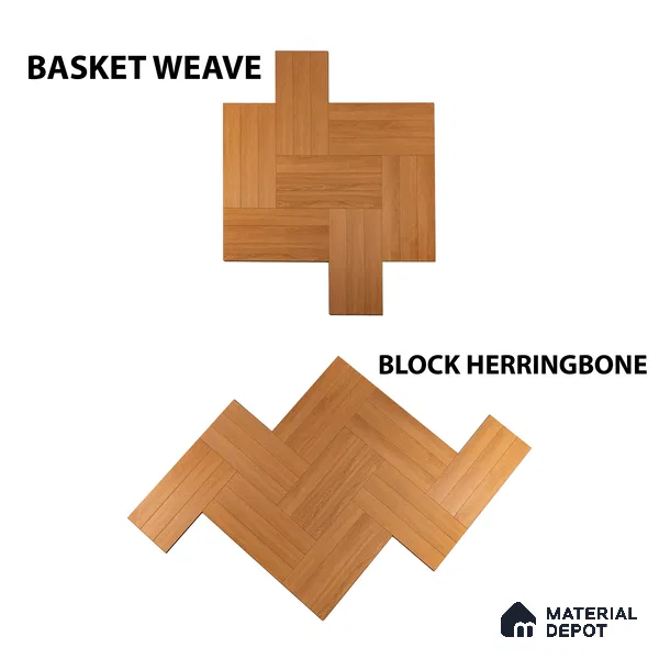 HDF Laminate Wood Floor Embossed Finish Herringbone LF 00298 | 2 ft x 4 inch x 8 mm | AC4 Grade | Type A | Single Click Lock | U Groove | Suitable for Flooring, Living Room, Bedroom
