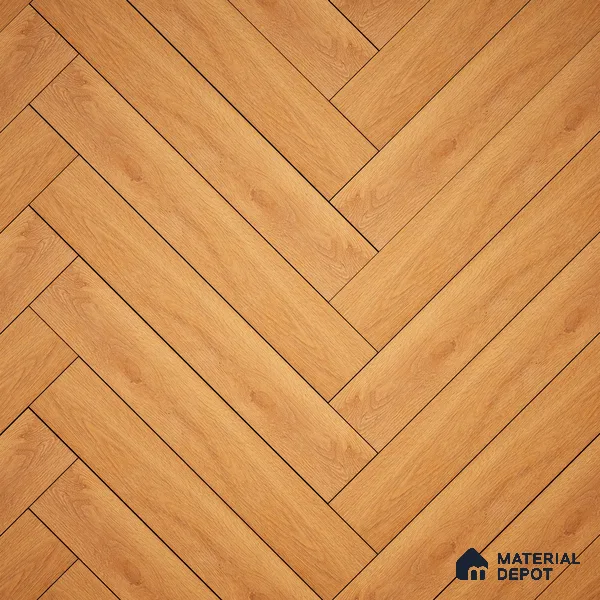 HDF Laminate Wood Floor Embossed Finish Herringbone LF 00298 | 2 ft x 4 inch x 8 mm | AC4 Grade | Type A | Single Click Lock | U Groove | Suitable for Flooring, Living Room, Bedroom