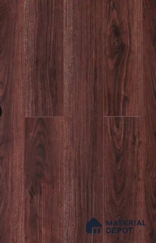 HDF Laminate Wood Floor AC5 Grade LF 00349 C Refined Imperial Walnut 71 x 8 inch (1815x196 mm) - 12 mm | 100 HRS Spill Proof | EIR Surface | Anti Static and Stain Resistant | 0.5 mm Small V Groove | Uniclic