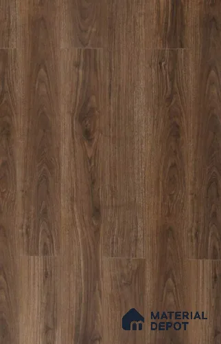 HDF Laminate Wood Floor AC5 Grade LF 00349 D Refined Natural English Walnut 71 x 8 inch (1815x196 mm) - 12 mm | 100 HRS Spill Proof | EIR Surface | Anti Static and Stain Resistant | 0.5 mm Small V Groove | Uniclic