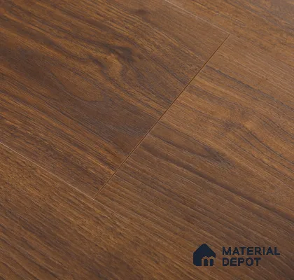 HDF Laminate Wood Floor AC5 Grade LF 00349 Refined Royal Walnut 71 x 8 inch (1815x196 mm) - 12 mm | 100 HRS Spill Proof | EIR Surface | Anti Static and Stain Resistant | 0.5 mm Small V Groove | Uniclic