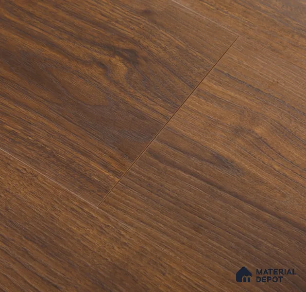 HDF Laminate Wood Floor AC5 Grade LF 00349 Refined Royal Walnut 71 x 8 inch (1815x196 mm) - 12 mm | 100 HRS Spill Proof | EIR Surface | Anti Static and Stain Resistant | 0.5 mm Small V Groove | Uniclic