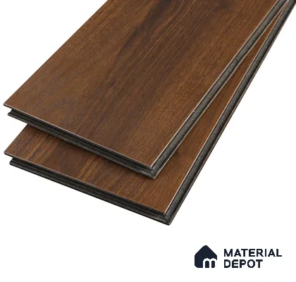 HDF Laminate Wood Floor AC5 Grade LF 00349 Refined Royal Walnut 71 x 8 inch (1815x196 mm) - 12 mm | 100 HRS Spill Proof | EIR Surface | Anti Static and Stain Resistant | 0.5 mm Small V Groove | Uniclic