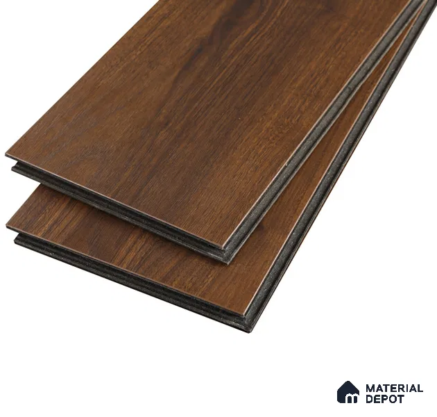 HDF Laminate Wood Floor AC5 Grade LF 00349 Refined Royal Walnut 71 x 8 inch (1815x196 mm) - 12 mm | 100 HRS Spill Proof | EIR Surface | Anti Static and Stain Resistant | 0.5 mm Small V Groove | Uniclic