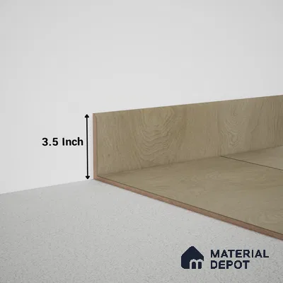 MDF Skirting Meriline PM 00538 C | 8 ft x 3.5 inch - 12 mm | Compatibe for SPC Flooring SP 00075 B