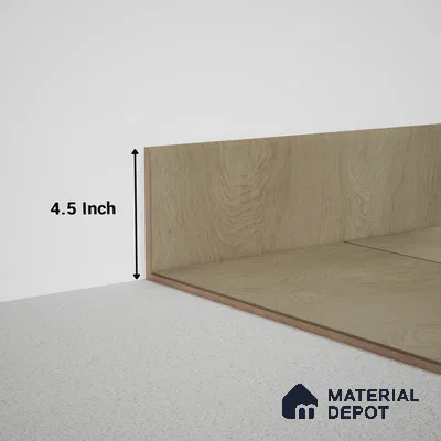 MDF Skirting Meriline PM 00538 E | 8 ft x 4.5 inch - 12 mm | Compatibe for SPC Flooring SP 00075 B