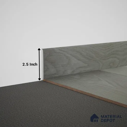 WPC Skirting Meriline PM 00538 AK | 8 ft x 2.5 inch - 15 mm | Compatibe for SPC Flooring SP 00075 B